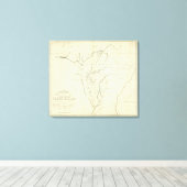 Cherokee Map Leinwanddruck (Insitu (Holzboden))