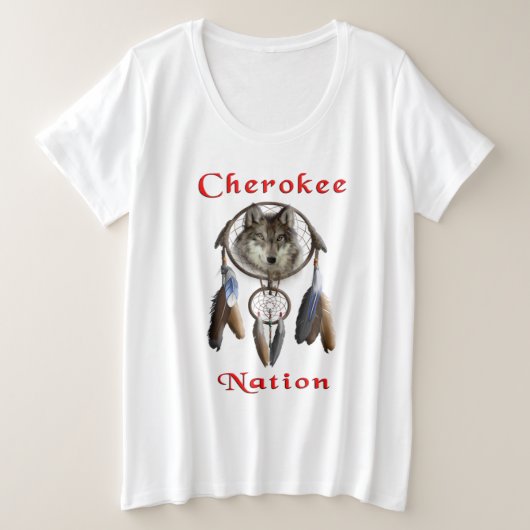 Cherokee Nation Große Größe T-Shirt (Design vorne)
