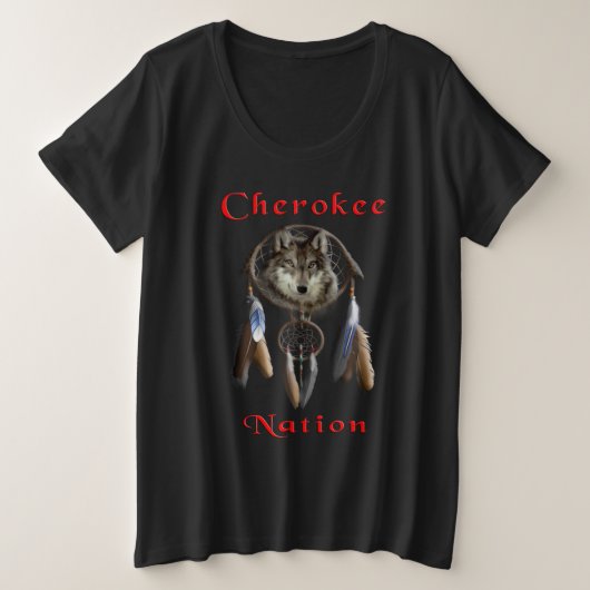 Cherokee Nation Große Größe T-Shirt (Design vorne)