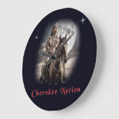 Cherokee-Nation Große Wanduhr (Winkel)