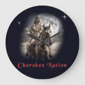 Cherokee-Nation Große Wanduhr (Vorderseite)