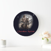 Cherokee-Nation Große Wanduhr (Zuhause)