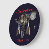 Cherokee Nation Große Wanduhr (Winkel)