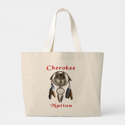 Cherokee-Nation Jumbo Stoffbeutel (Rückseite)