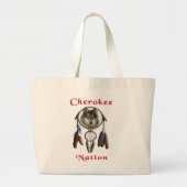 Cherokee-Nation Jumbo Stoffbeutel (Vorne)