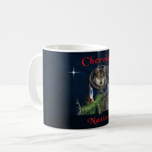 Cherokee Nation Kaffeetasse (Vorderseite Links)