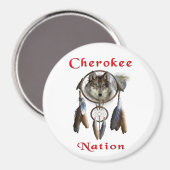 Cherokee-Nation Magnet (Vorderseite/Rückseite)