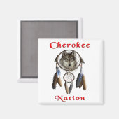 Cherokee-Nation Magnet (Vorderseite/Rückseite)