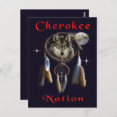 Cherokee-Nation Postkarte (Vorne/Hinten)