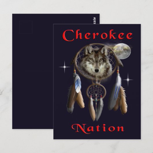 Cherokee-Nation Postkarte (Vorne/Hinten)