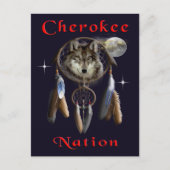 Cherokee-Nation Postkarte (Vorderseite)