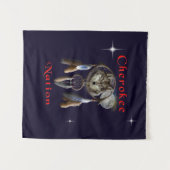 Cherokee-Nation Wandteppich (Vorderseite (Horizontal))