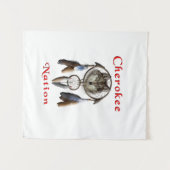 Cherokee-Nation Wandteppich (Vorderseite (Horizontal))