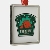 Cherokee National Forest Camping Ornament Aus Metall (Rechts)