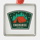 Cherokee National Forest Camping Ornament Aus Metall (Vorne)