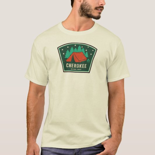 Cherokee National Forest Camping T-Shirt (Vorderseite)