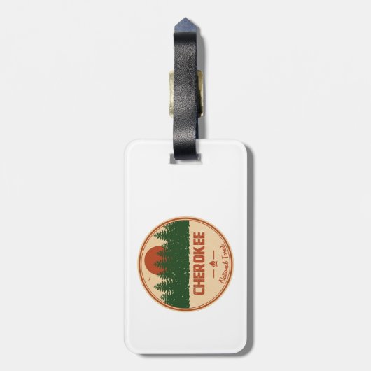 Cherokee National Forest Gepäckanhänger (Rückseite vertikal)