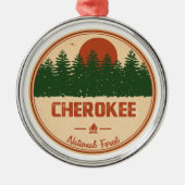 Cherokee National Forest Ornament Aus Metall (Vorne)