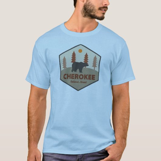 Cherokee National Forest Tennessee Bear T-Shirt (Vorderseite)