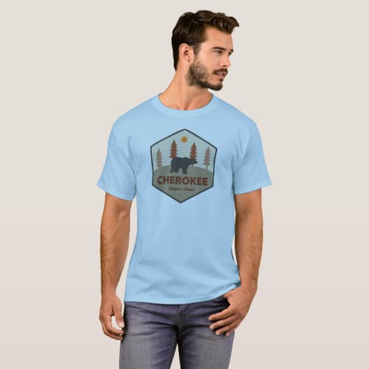 Cherokee National Forest Tennessee Bear T-Shirt (Vorne ganz)