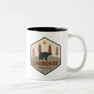 Cherokee National Forest Tennessee Bear Zweifarbige Tasse