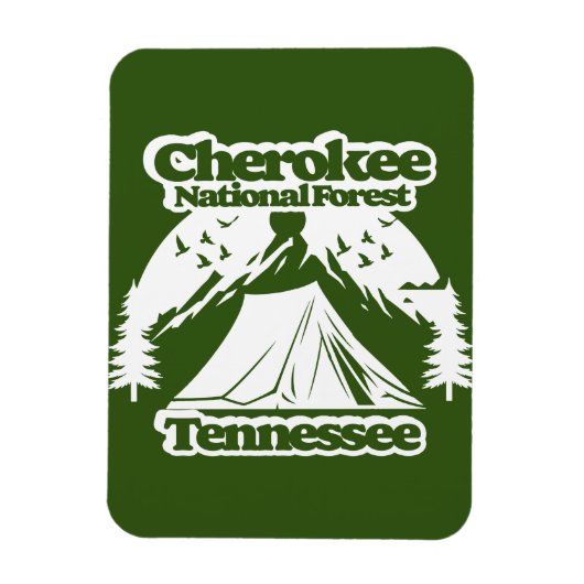 Cherokee National Forest Tennessee Magnet (Vertikal)