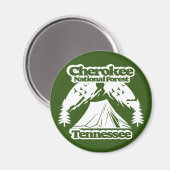 Cherokee National Forest Tennessee Magnet (Vorderseite/Rückseite)