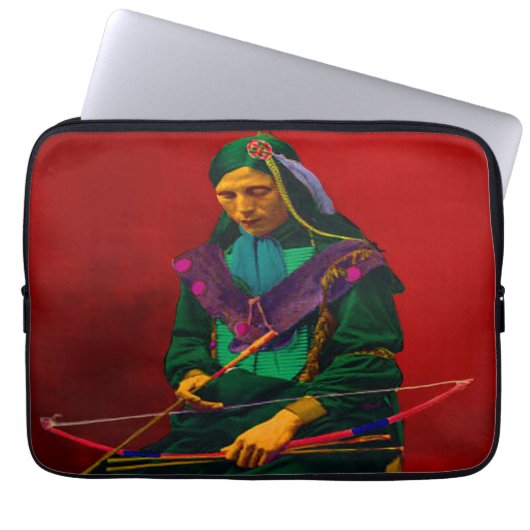Cherokee Native American Pop Art Laptop Laptopschutzhülle (Vorderseite)