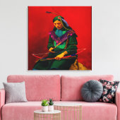 Cherokee Native American Pop Art Leinwanddruck (Insitu (Wohnzimmer))