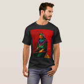 Cherokee Native American Pop Art T-Shirt (Vorne ganz)