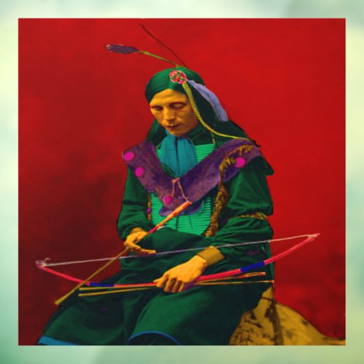 Cherokee Native American Pop Art Wall Decal Fensteraufkleber (Blatt 3)