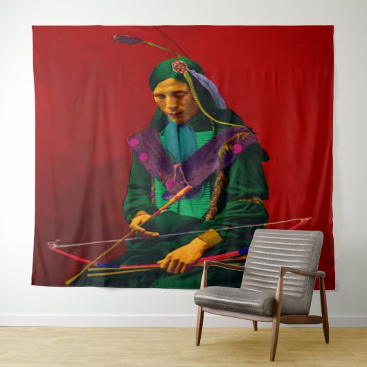 Cherokee Native American Pop Art Wandteppich (Beispiel (Horizontal))
