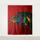 Cherokee Native American Pop Art Wandteppich (Vorderseite)