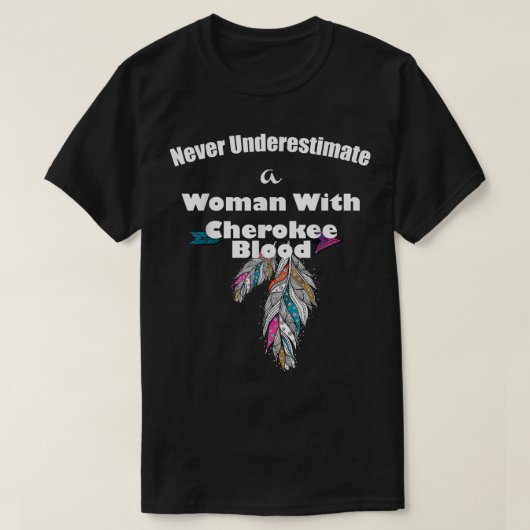 Cherokee Native American T-Shirt (Design vorne)