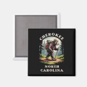 Cherokee North Carolina  Magnet (Vorderseite/Rückseite)