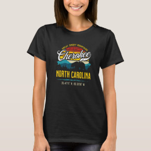 Cherokee North Carolina Retro Great Smoky Mountain T-Shirt