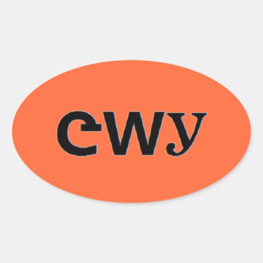 Cherokee Ovaler Aufkleber (Vorderseite)