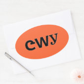 Cherokee Ovaler Aufkleber (Umschlag)