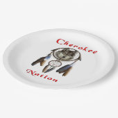 Cherokee Pappteller (Schrägansicht)
