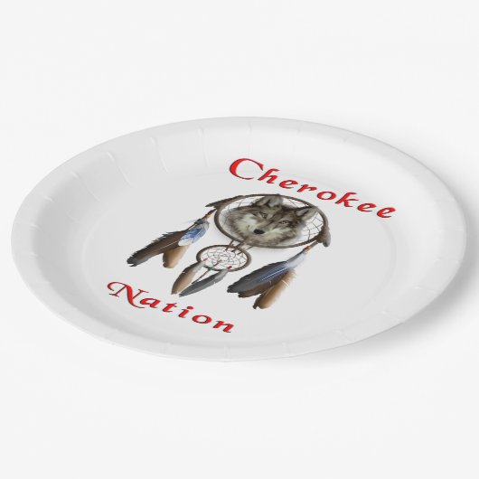 Cherokee Pappteller (Schrägansicht)