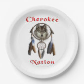 Cherokee Pappteller (Vorderseite)