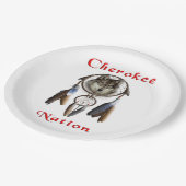 Cherokee Pappteller (Schrägansicht)