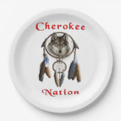 Cherokee Pappteller (Vorderseite)