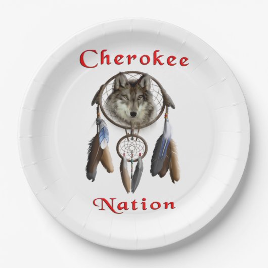 Cherokee Pappteller (Vorderseite)