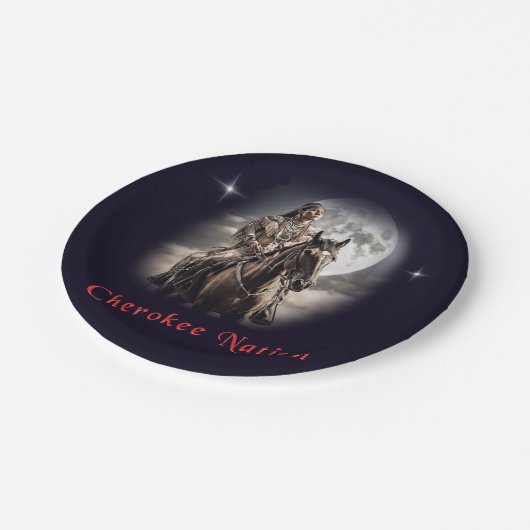 Cherokee Pappteller (Schrägansicht)