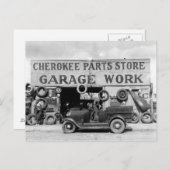 Cherokee Parts Store, 1936 Postkarte (Vorne/Hinten)