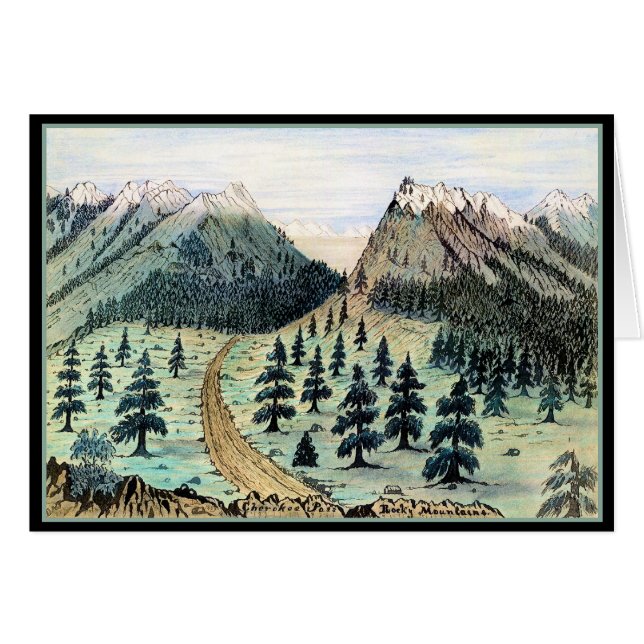 Cherokee Pass Rocky Mountains (Vorderseite (Horizontal))