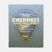 Cherokee (Pfeilspitzen) Fleecedecke (Vorderseite)