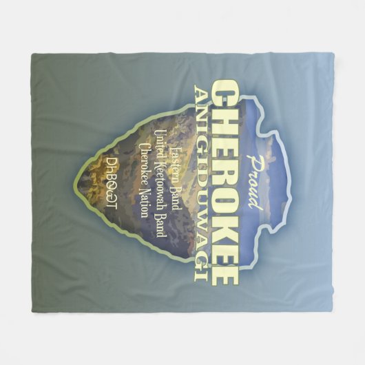 Cherokee (Pfeilspitzen) Fleecedecke (Vorderseite (Horizontal))