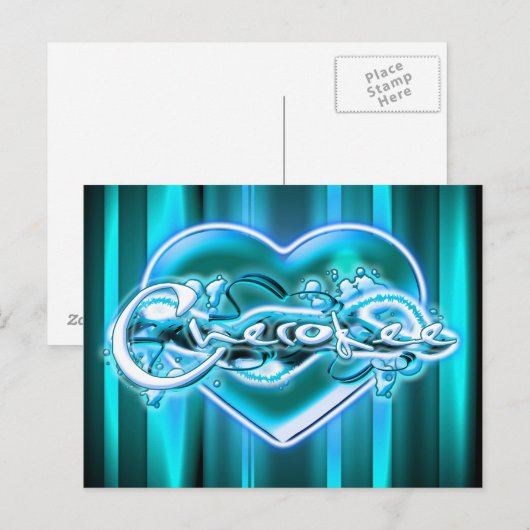 Cherokee Postkarte (Vorne/Hinten)